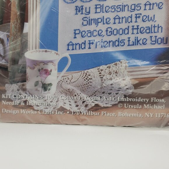 Simple Blessings Design Works Counted Cross Stitch Kit #9953 Craft 12" x 16" - Picture 4 of 5